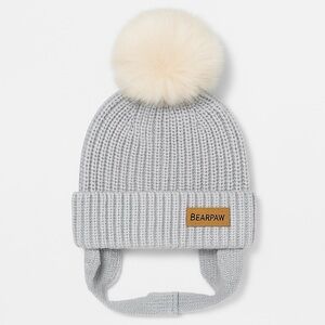 BearPaw Blue Knit Winter Hat